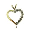 Image 2 : 14kt Gold & Diamond Heart Pendant