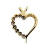 Image 4 : 14kt Gold & Diamond Heart Pendant
