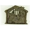 Image 3 : Baby Jesus, Mary & 3 Magi Nativity Scene Bronze Wall Sculpture 10" x 12.5"