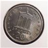 Image 2 : Circulated 1976 20 Drachmai Greek Coin
