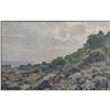 Image 2 : Signed Danish Coastal Landscape Oil Painting