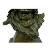 Image 9 : Bronze Bust Sculpture of Native American in Antler Headdress 17" x 9"