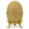Image 1 : Faberge Inspired 2.5" 200 Crystals Gold Enamel Faberge Inspired Russian Easter Egg