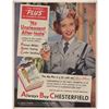 Image 1 : 1951 Chesterfield Cigarettes Gloria DeHaven Ad