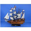 Image 6 : Wooden Spanish Galleon Tall Model Ship 20"