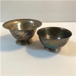 Pair of Silver Plate Bowls