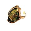Image 1 : Ancient Roman Glass Sterling Silver Adjustable Size Ring