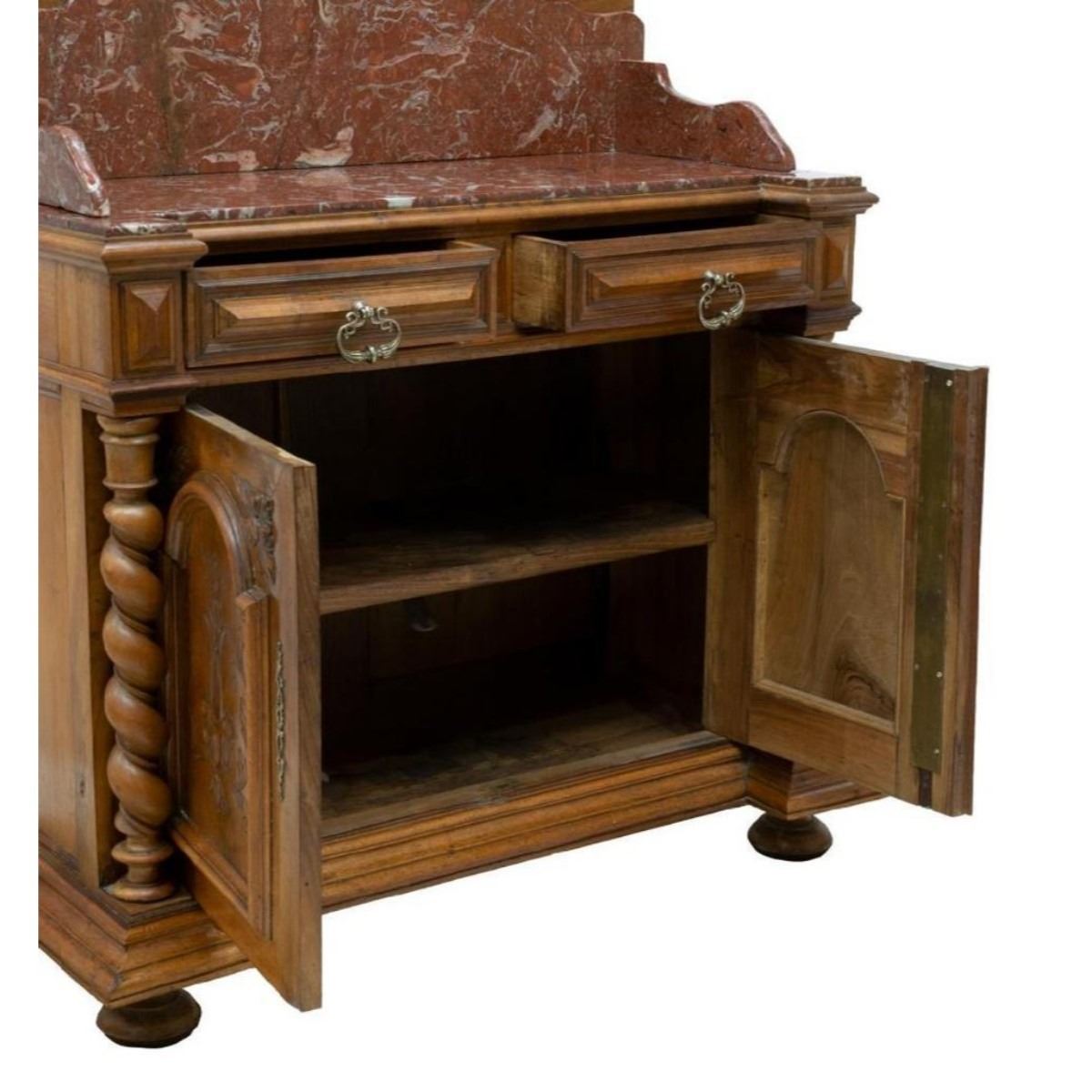 French Henri Ii Mirrored Washstand Dresser