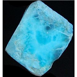 50.70 Cts Natural Earth Mine Sky Blue Larimar Slab Rough Gemstone Cabochon