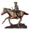 Image 3 : Signed PJ Mene French Soldier on Horse Bronze Marble Sculpture Statue Figure