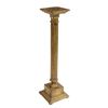 Image 1 : Gilt Carved Wood Columnar Pedestal Stand