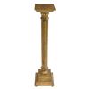 Image 2 : Gilt Carved Wood Columnar Pedestal Stand