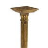 Image 3 : Gilt Carved Wood Columnar Pedestal Stand