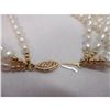 Image 2 : 14K Yellow Gold 4 Strand Freshwater Pearl Necklace 20"