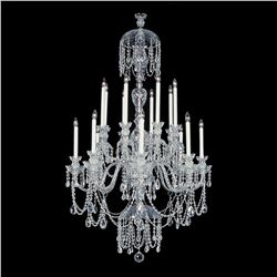 Winter Elegance - 16 Light Crystal Chandelier with Swarovski - 36" x 63"