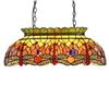 Image 1 : "ANISOPTERA PURITY" Tiffany-style Dragonfly 3 Light Ceiling Pendant 28" Wide