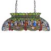 Image 2 : "ANISOPTERA PURITY" Tiffany-style Dragonfly 3 Light Ceiling Pendant 28" Wide
