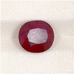 5.12ct  Ruby Cushion Cut