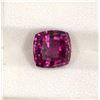 Image 1 : 5.07ct Raspberry Garnet Cushion Cut