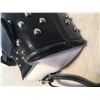 Image 11 : Alexander McQueen Mini Studded Padlock Zip Around Black and White Tote Bag
