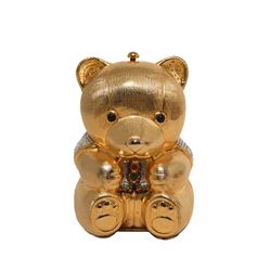 Judith Leiber Gold & Swarovski Crystal Teddy Bear Minaudiere