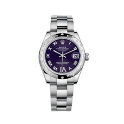 Rolex 178344  31MM Datejust SS with Scattered Bezel