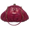 Image 1 : Judith Leiber Small Red Alligator Handbag