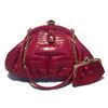 Image 8 : Judith Leiber Small Red Alligator Handbag