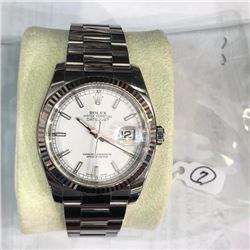 ROLEX DATEJUST 116234 STEEL AND WHITE GOLD