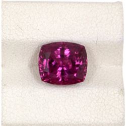 3.99ct Raspberry Garnet Cushion Cut