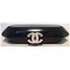 Image 3 : Chanel Black Sparkling Shimmery Black Leather Geometric Box Clutch