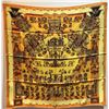 Image 1 : Hermes Vintage Astres et Soleils Silk Scarf in Yellow