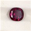 Image 1 : 4.15ct Raspberry Garnet Cushion Cut