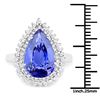 Image 3 : 6.12ct Tanzanite 14K White Gold Ring