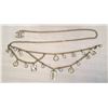 Image 1 : Chanel Silver Chain Multi Strand Charm Belt Necklace-RARE