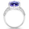 Image 2 : 6.2ct Tanzanite 14K White Gold Ring