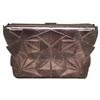 Image 4 : Tonya Hawkes Silver Metallic Embossed and Laser Cut Leather Convertible Clutch