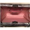 Image 6 : Tonya Hawkes Silver Metallic Embossed and Laser Cut Leather Convertible Clutch