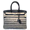 Image 2 : NEW Limited Edition Hermes Toile de Camp Dechainee Canvas Black 35cm Birkin Bag