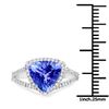 Image 3 : 4.08ct Tanzanite 14K White Gold Ring