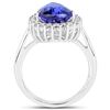 Image 2 : 5.21ct Tanzanite 14K White Gold Ring