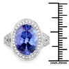 Image 3 : 6.18ct Tanzanite 14K White Gold Ring