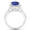 Image 2 : 4.08ct Tanzanite 14K White Gold Ring