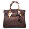 Image 1 : STUNNING Hermes Brown Ostrich 30cm Birkin Bag
