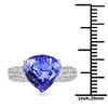 Image 3 : 4.49ct Tanzanite 14K White Gold Ring