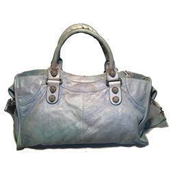 Balenciaga Light Blue Leather Classic City Bag
