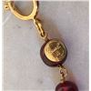 Image 5 : Chanel Dark Red and Gold CC Beaded Long Necklace