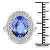 Image 3 : 5.51ct Tanzanite 14K White Gold Ring