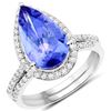 Image 1 : 4.83ct Tanzanite 14K White Gold Ring