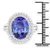 Image 3 : 7.08ct Tanzanite 14K White Gold Ring